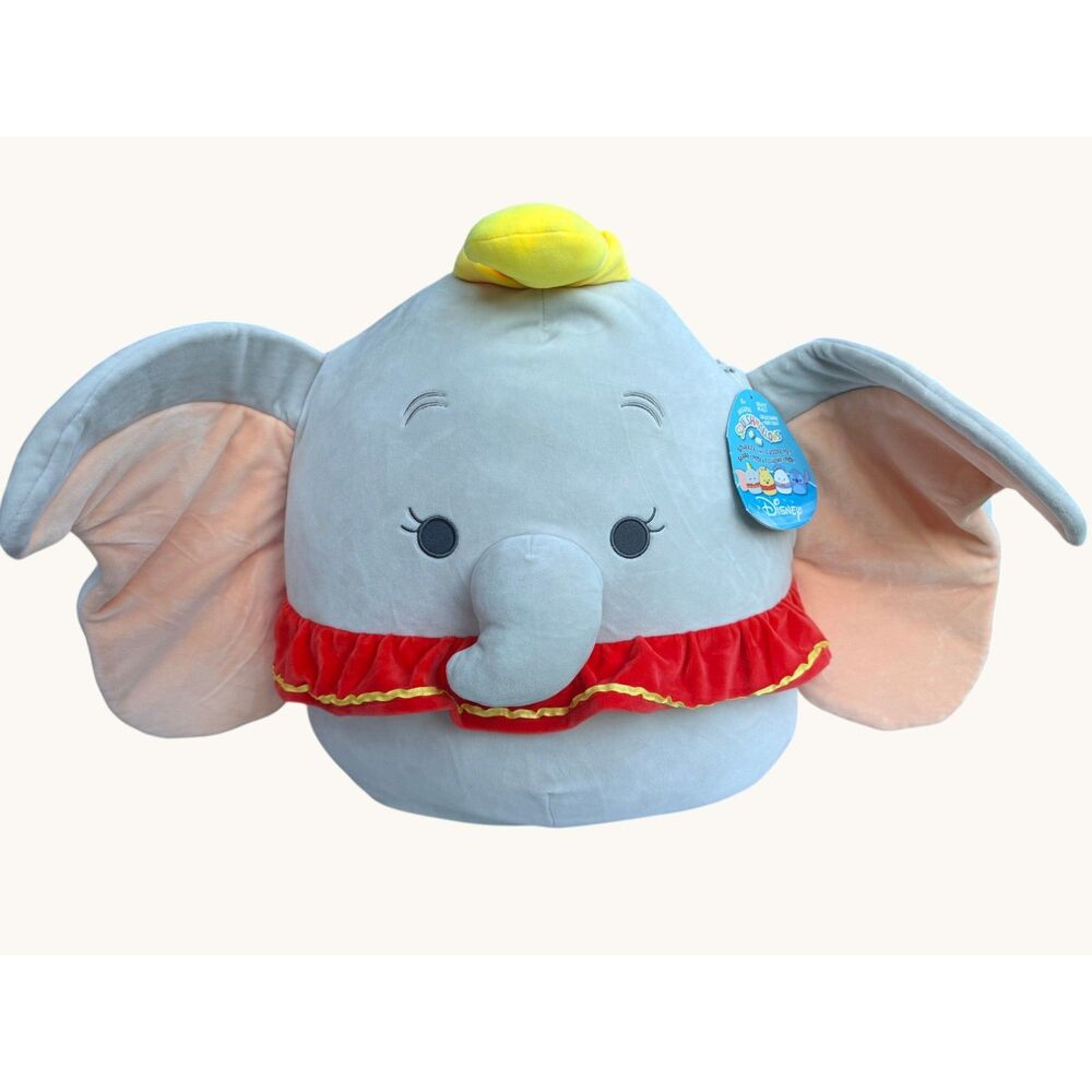 Disney Dumbo Squishmallows Plush 16" Kellytoy NWT Jumbo Stuffed Animal